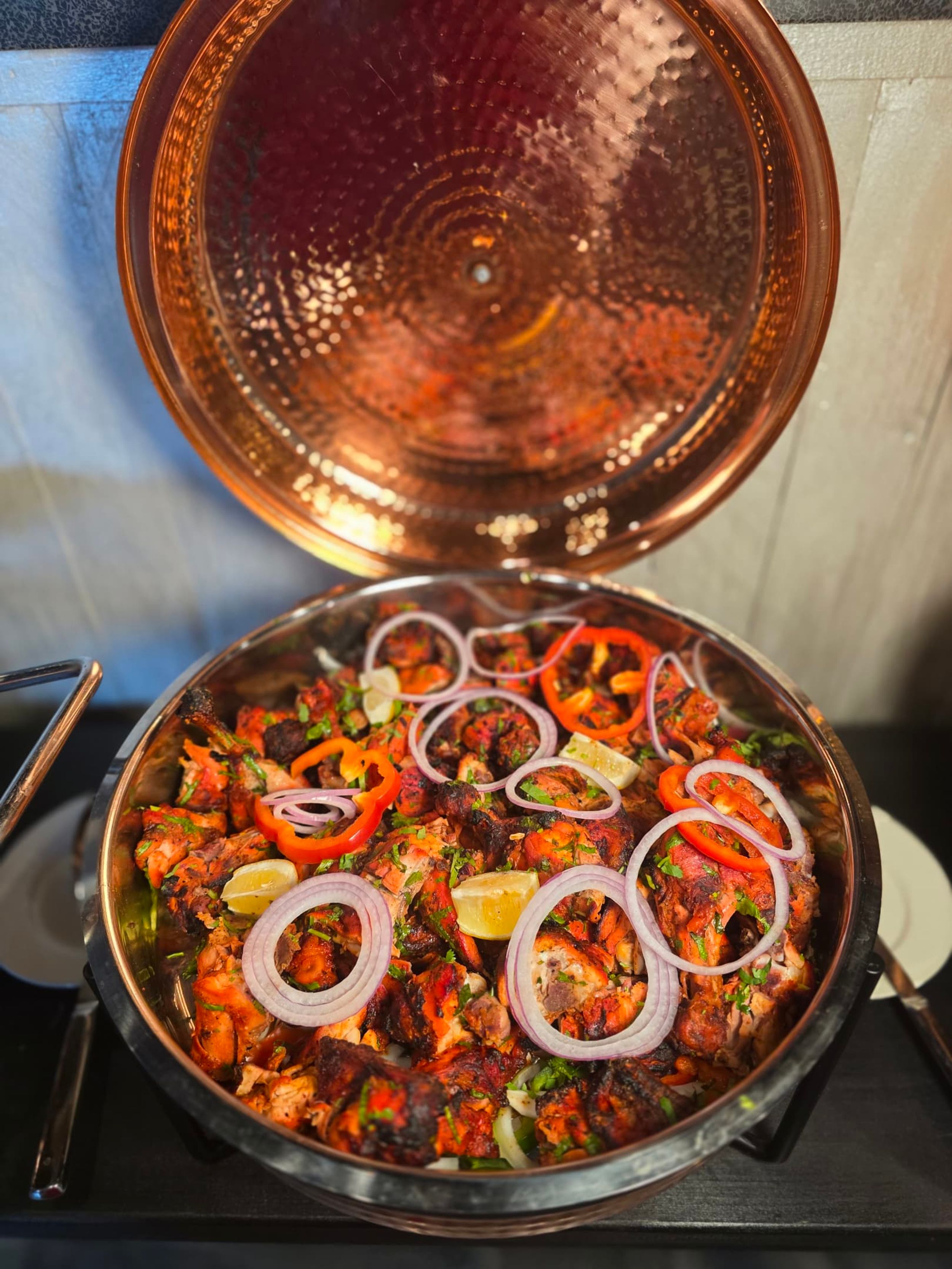 Our lunch buffet is available everyday from 12pm to 3pm for $24 per person, featuring classics like Tandoori Chicken.  Come try the BEST new Indian restaurant in Long Island NY!