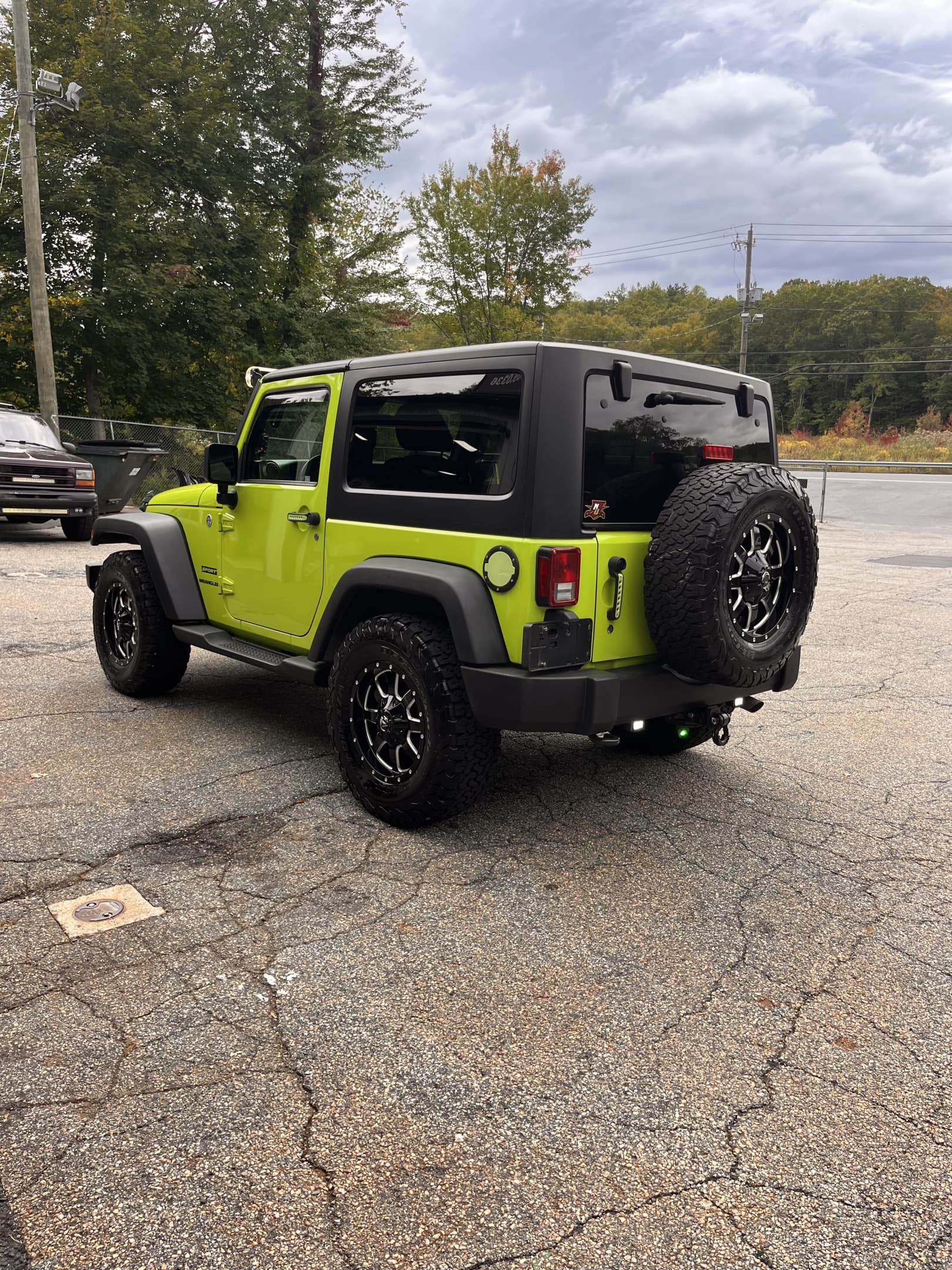 NEW ARRIVAL!!! 2012 JEEP WRANGLER SPORT!!! Many extras!!! Fuel wheels, backup camera, Bluetooth, remote start and much much more!! ONLY 92k miles! Clean carfax! A must see! Won’t last at ONLY $13,900!!!