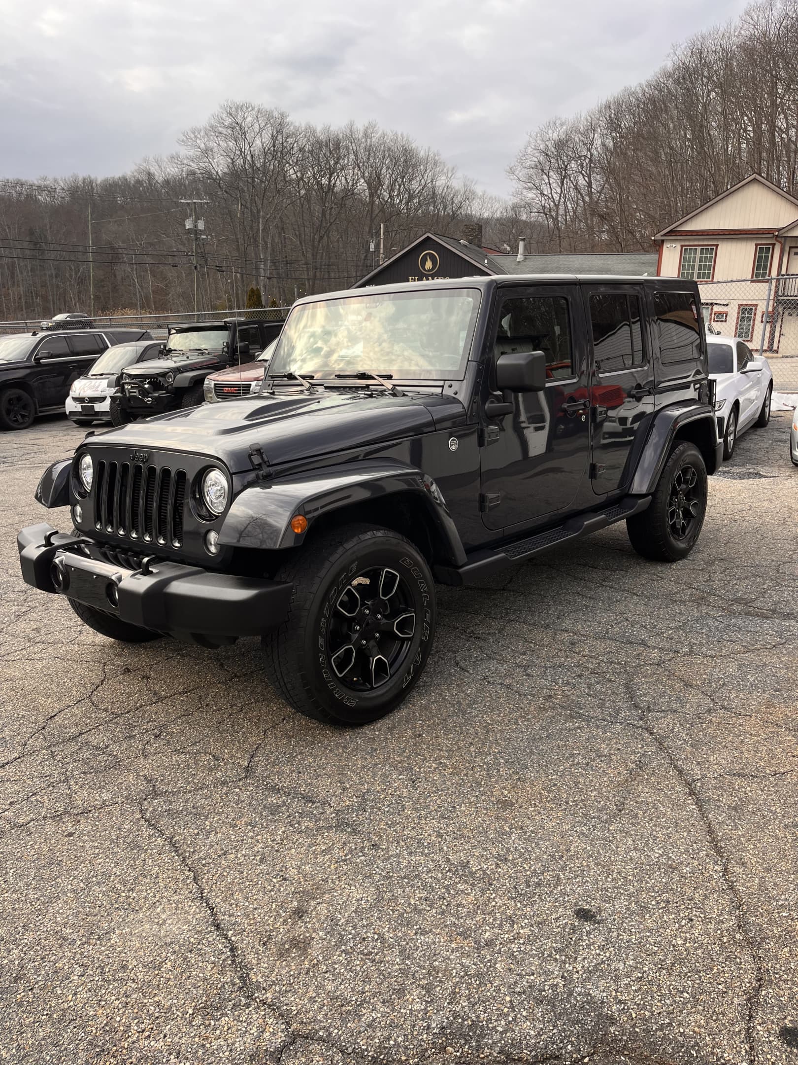 NEW ARRIVAL!!! 2018 JEEP UNLIMITED ALTITUDE!!! One owner car!! Loaded with heated leather seats, alpine 9 speakers with all weather subwoofer, power bulge hood, body color freedom hardtop, premium black sunrider soft top, hard top headliner, Bluetooth, backup camera and much more!! Best of all ONLY 39k miles!!! Won’t last at only $28,900!!
