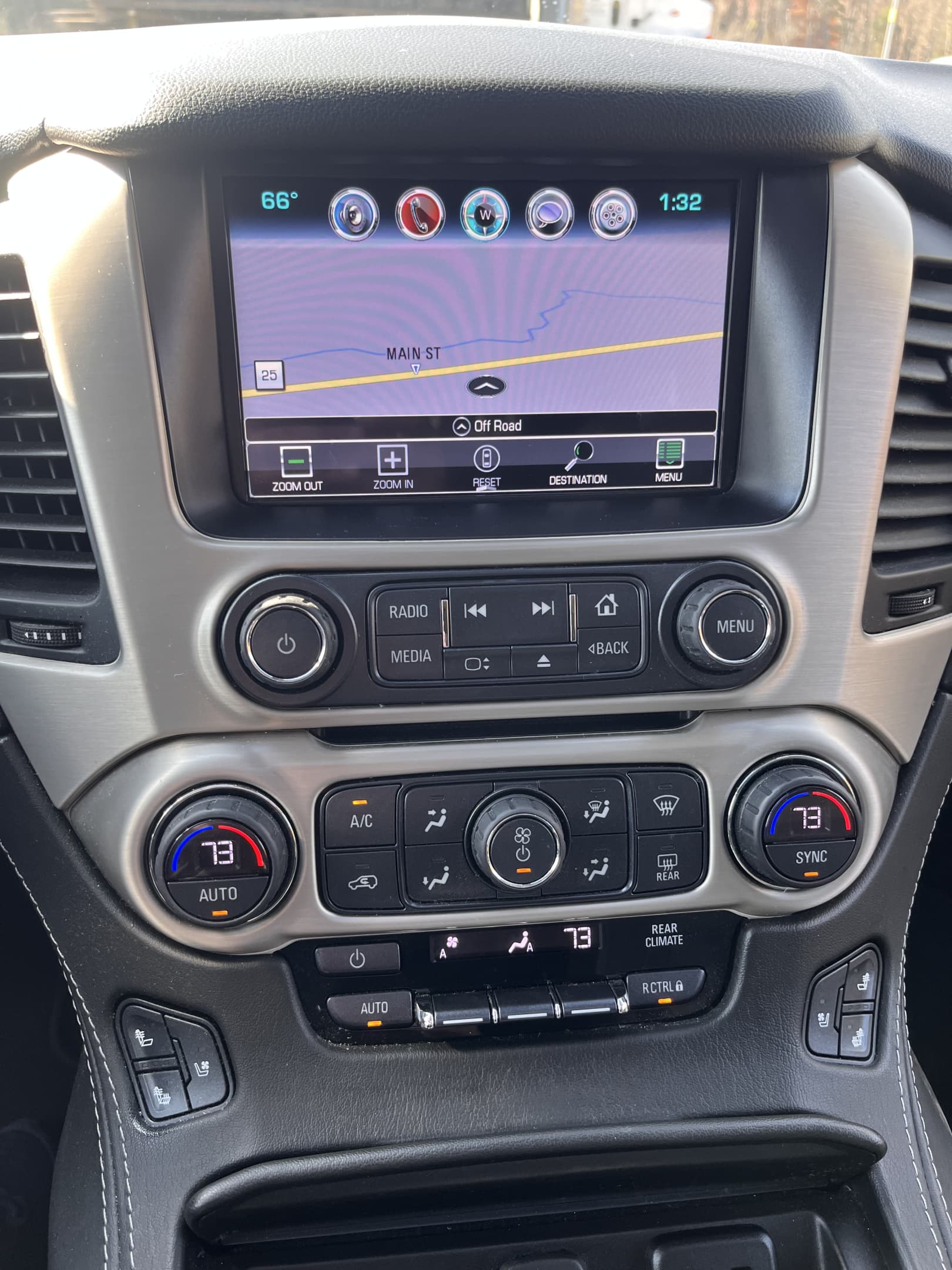 NEW ARRIVAL!! 2018 GMC Yukon Denali!! One owner car! Perfect Carfax! ONLY 47k miles! Loaded with navigation, DVD, heads up display, 22” wheels, retractable side steps, heated and cooled front seats, heated 2nd row captains chairs, third row, moonroof and much much more. Why buy new!! Won’t last at $38,900!!