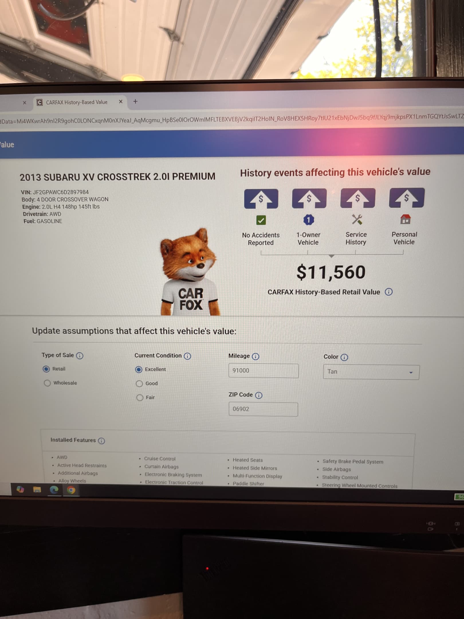 NEW ARRIVAL!!! 2013 Subaru XV Crosstrek 2.0i Premium!! This is one owner car with a perfect carfax!! AWD!! Heated seat! Backup camera! Bluetooth and more! Only 90,723 miles!! Perfect first car or commuter!! Won’t last at $9,900!!