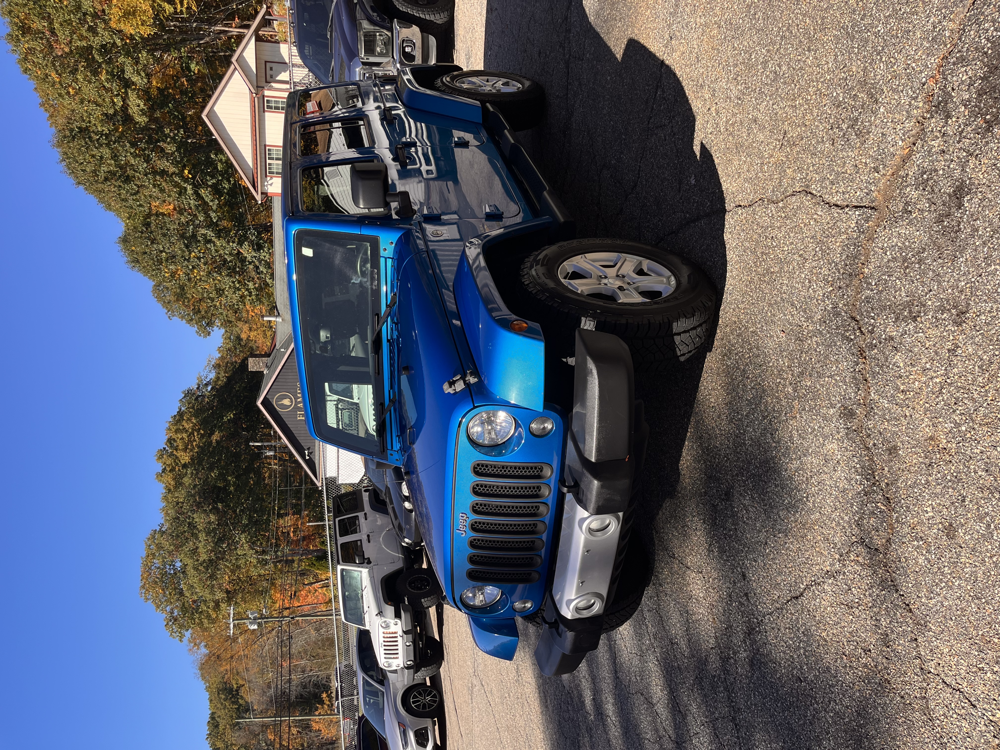 NEW ARRIVAL!!! 2015 JEEP WRANGLER UNLIMITED SAHARA!! Clean carfax! Loaded with remote start, alpine stereo, heated leather seats, body color match hardtop, Bluetooth and more! With ONLY 79,400 miles it’s not even broken in yet! Won’t last at ONLY $17,900!!!
