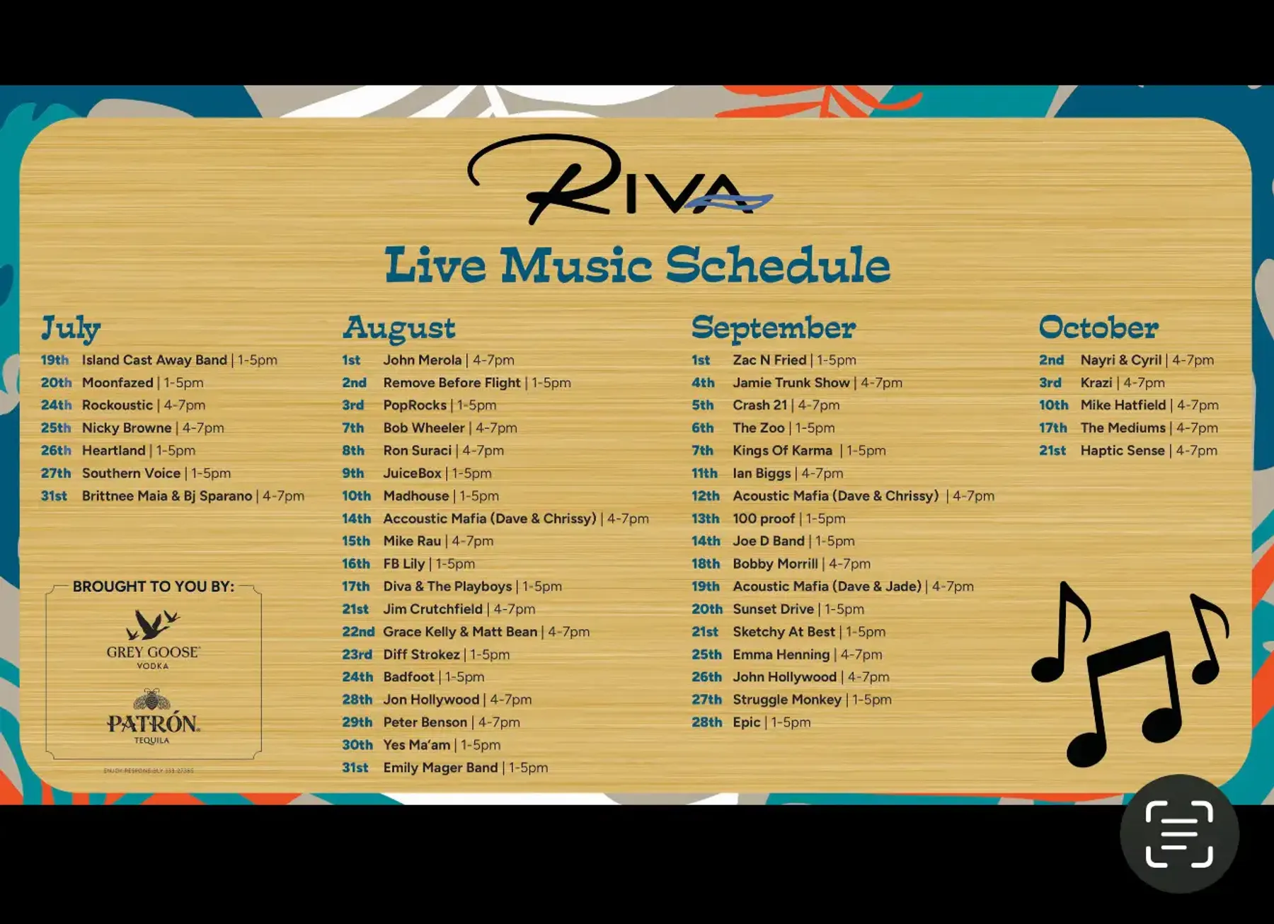 Live by the Coast, Music by the Fire